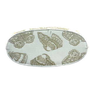 Christian Dior White & Gold Gradient Butterflies Hat Basket 2-Way Canvas Bag