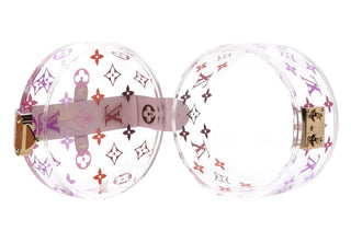 Louis Vuitton Scott Rose Ballerine Monogram Transparent Plexiglass Box