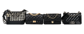 Chanel Black Success Story Set Of 4 Mini Bags With Quilted Trunk