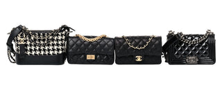 Chanel Black Success Story Set Of 4 Mini Bags With Quilted Trunk