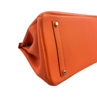 Hermès Birkin 35 Orange Togo Leather With Gold Hardware