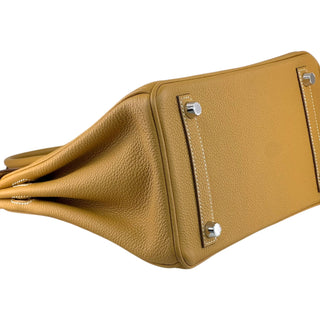 Hermès Birkin 25 In Naturel Sable Togo Leather With Palladium Hardware