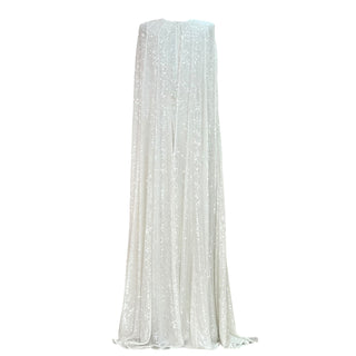 Erdem Kenley Bridal Caped Sequin Satin Gown