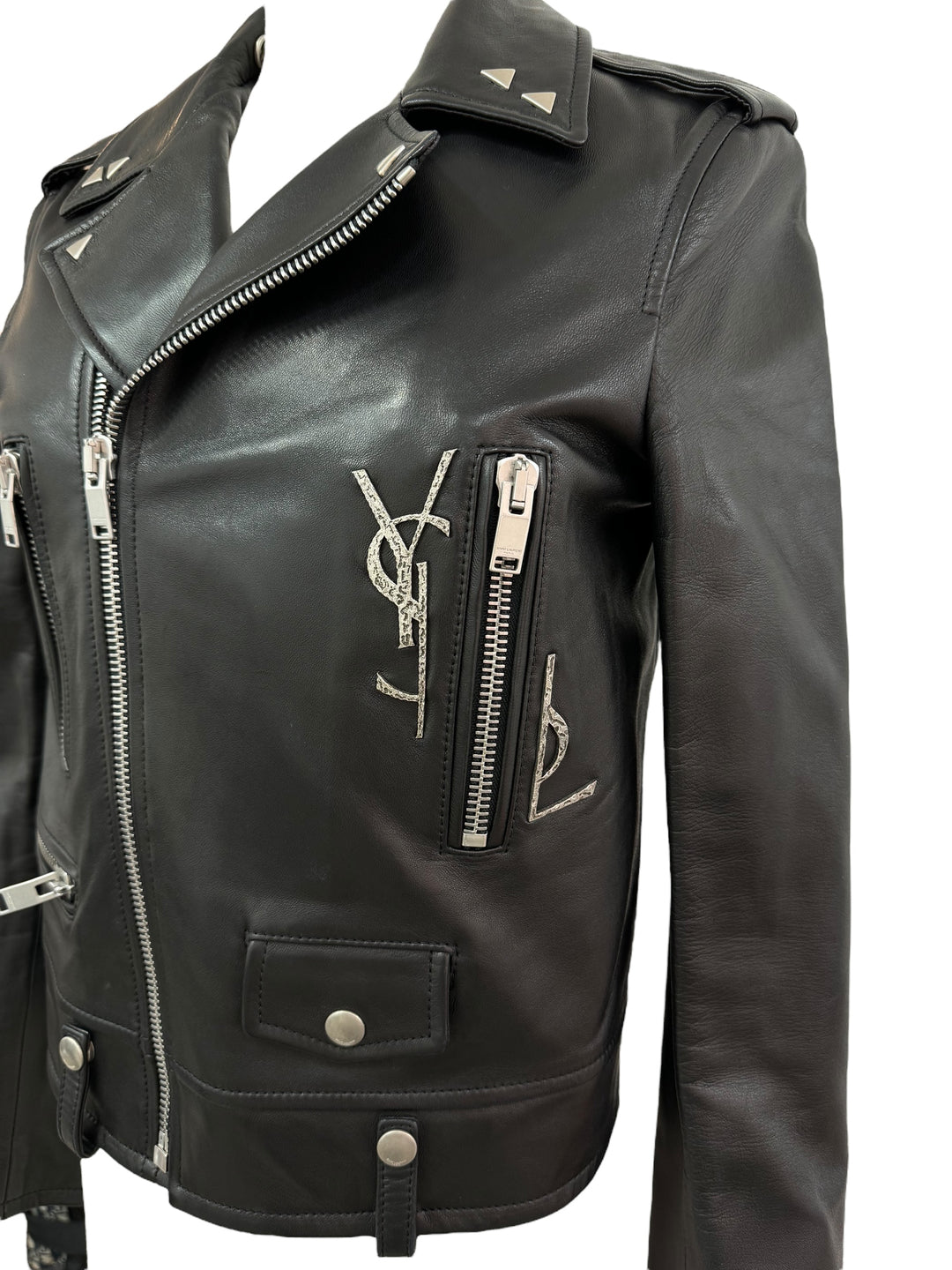 Saint Laurent - Leather Biker Jacket | HBX - Globally