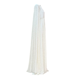 Erdem Kenley Bridal Caped Sequin Satin Gown