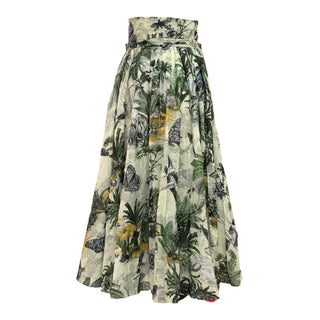 Christian Dior Toile de Jouy Tropicalia Maxi Skirt