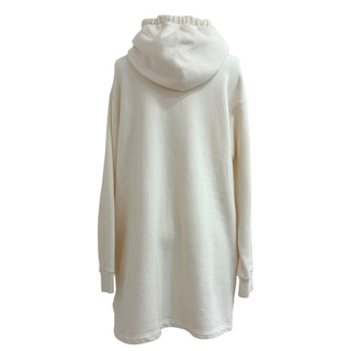 Gucci Ivory GG Apple Hooded Sweatshirt Dress