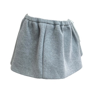 Miu Miu Grey Cotton Jersey Zip-Up Jacket & Skirt Set