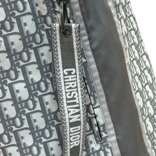 Christian Dior Grey Oblique Logo Drawstring Shorts
