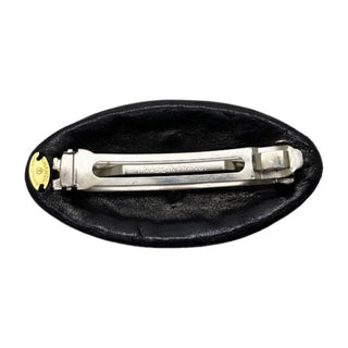 Chanel Dark Brown Coco Mark Hair Clip