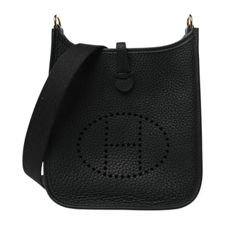 Hermès Black Evelyne TPM In Togo Leather With Gold Hardware