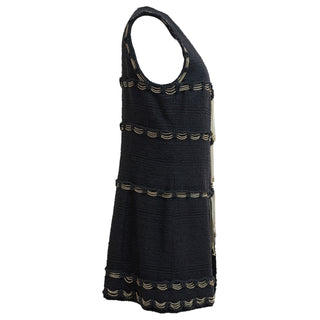 Chanel Black Tweed Sleeveless Chain-Trim Vest