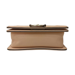 Chanel Beige Caviar Leather Mini Boy Bag With Gold Hardware