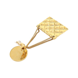 Chanel 31 Rue Cambon Matelasse Bag Motif Vintage Gold Earrings