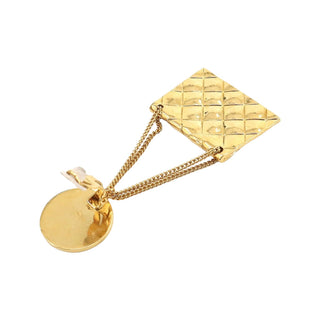 Chanel 31 Rue Cambon Matelasse Bag Motif Vintage Gold Earrings