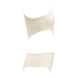 Celine Ribbed Wool Triomphe Bodysuit