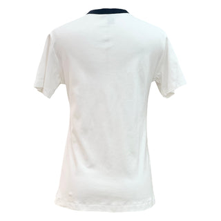 Louis Vuitton White & Black Triangle Logo Graphic T-Shirt