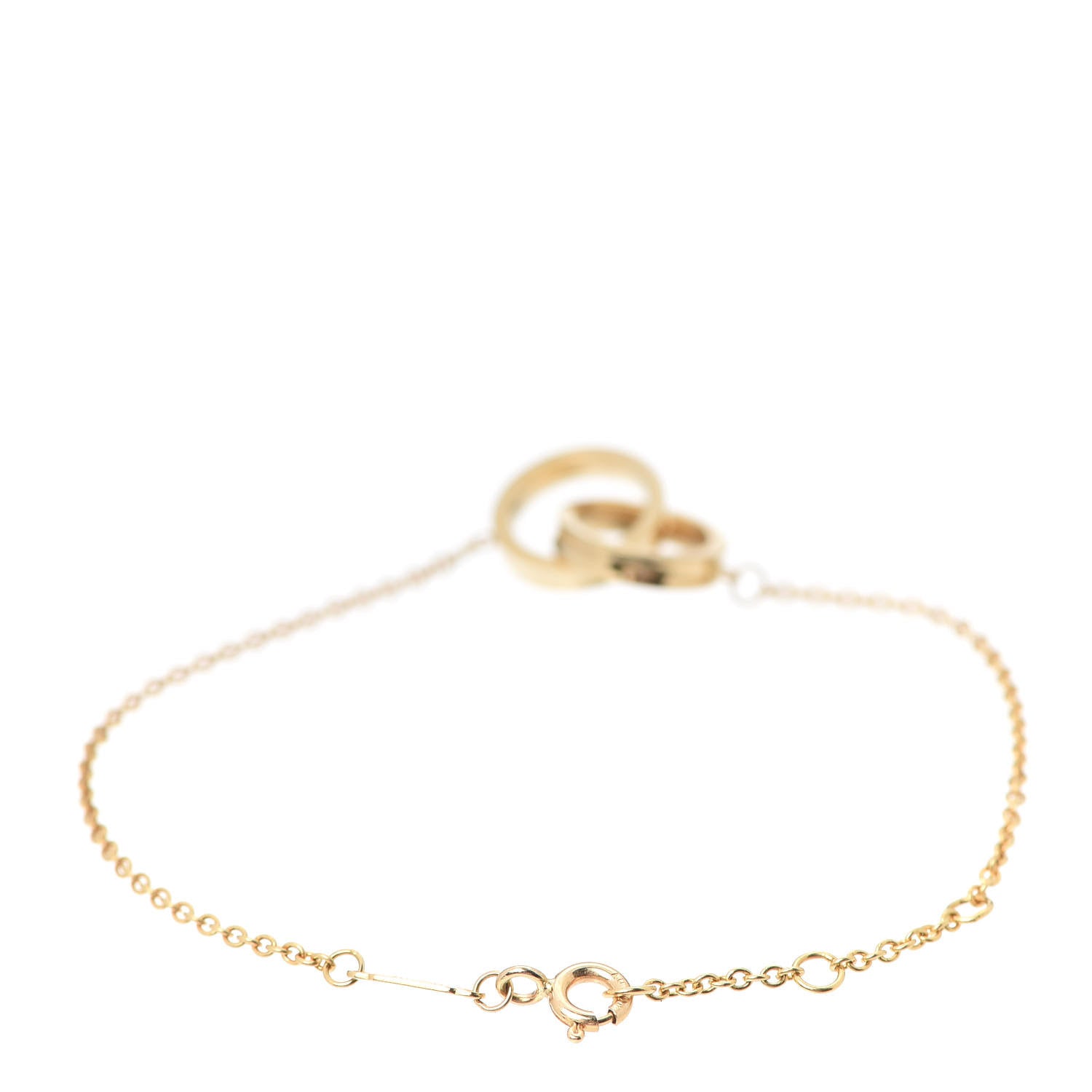 Tiffany & Co.18k Gold Diamond Atlas Circle Chain Bracelet (SHF