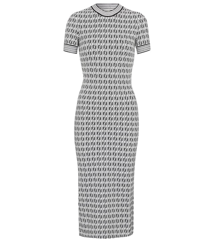 Fendi logo midi dress best sale