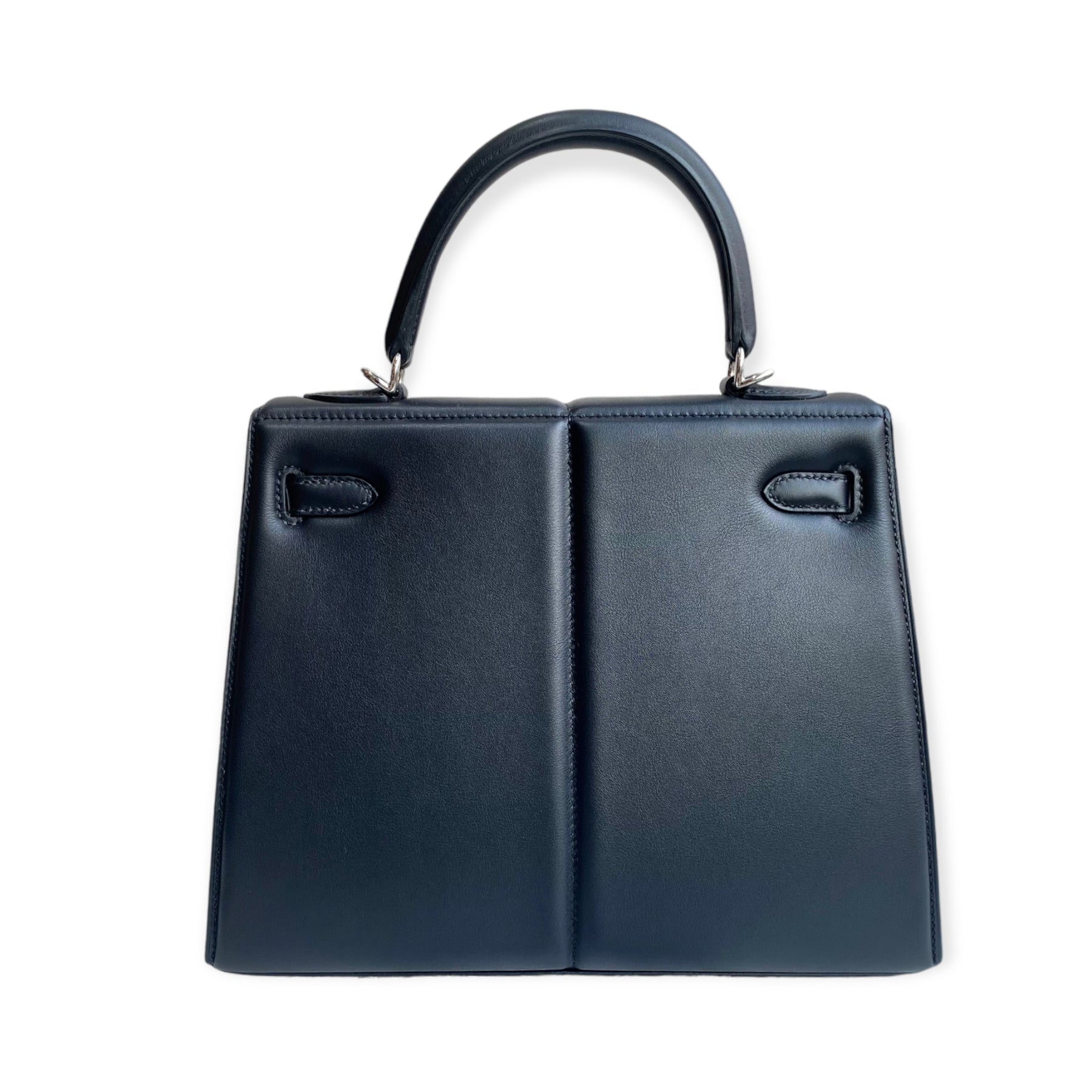 Hermes Kelly Padded Handbag Swift with Palladium Hardware 25 at