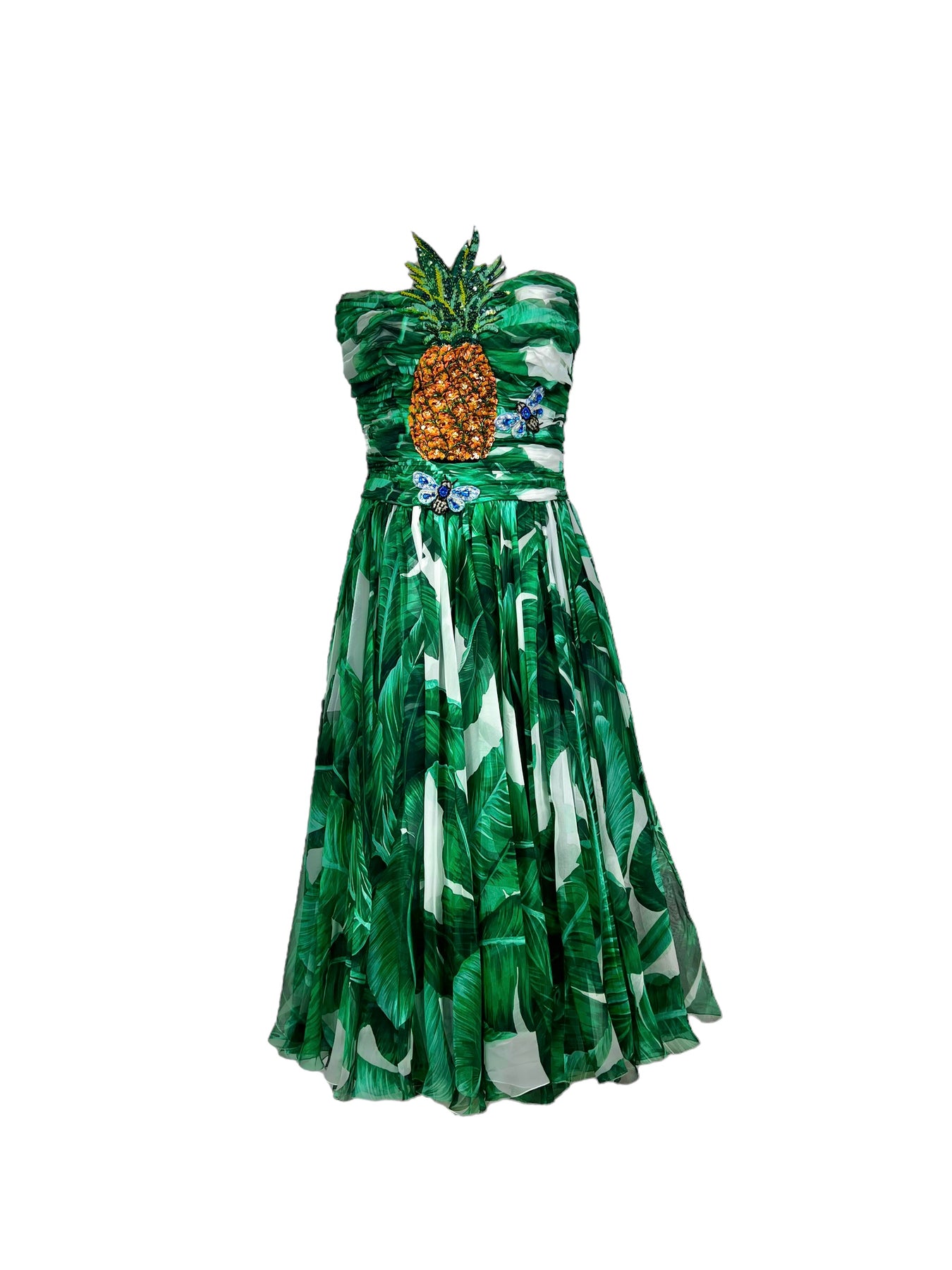 Dolce gabbana pineapple dress hot sale