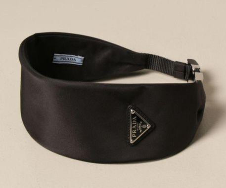 Prada headband logo best sale