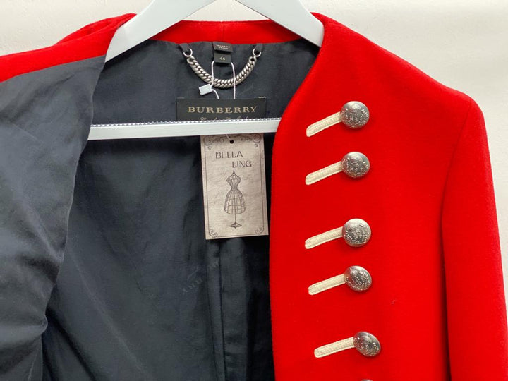 Burberry orders military red jacket