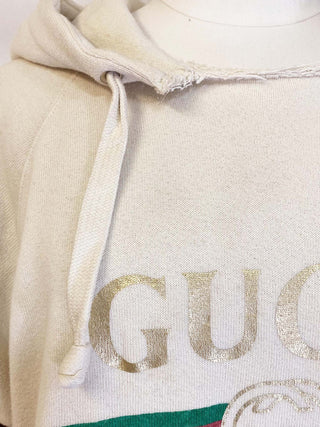 Gucci Oversized Embroidered Hooded Sweatshirt