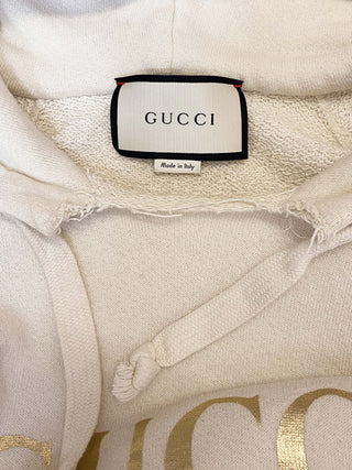 Gucci Oversized Embroidered Hooded Sweatshirt